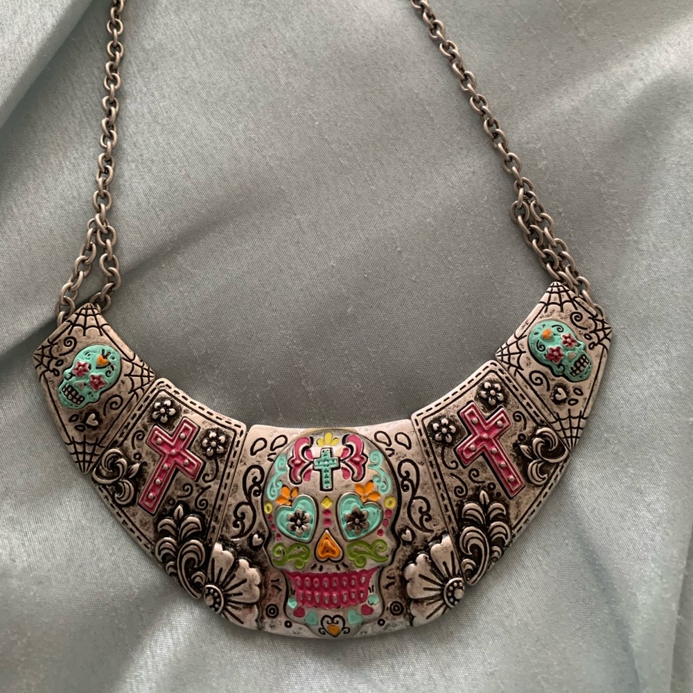 Colorful Skull Necklace